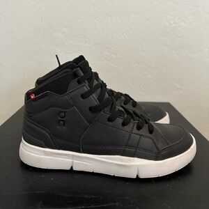 On Running Black and White Athletic Shoes